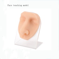 Simulation face model, puncture and suture practice, injection practice, nose nail human face, show 