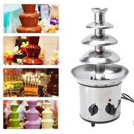 【2 Day Delivery】4 Tiers Chocolate Fountain Waterfall Melting Machine 220V Stainless Steel Chocolate 