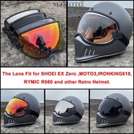 Fit For Retro SHOEI EX Zero MOTO3 BULL Helmets Goggles Motorcycle Helmet Bubble Visor Lens Motorcycle Helmet Accessories