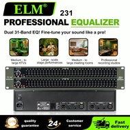 ELM 231 Profesional Equalizer 31-Band Dual-Channel untuk Kualiti Suara Studio dan Acara Besar dengan