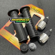 Handgrip Grip VND Premium ak-888 Black Series Universal Motor plus silver pendulum jalu nmax aerox p