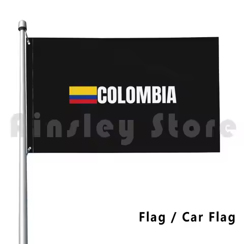 Colombia Flag Car Flag Funny Colombia Flag Kolumbien Kolumbianer Spanisch Bogotá J Balvin Cali