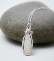 原石系列-賽黃晶‧純銀項鍊