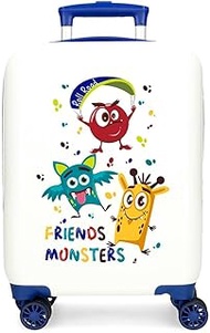 Little Me Friends Cabin Suitcase, White, 33 x 50 x 20 cm, Hard ABS Plastic, Side Combination Lock, 2