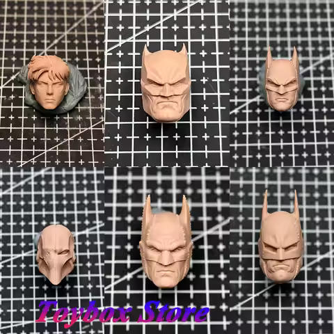 1/12 Gotham Under the Gas Lamp Comics Super Hero Bat-man Noel Red Robin Unpainted Head Sculpt Model 