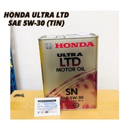 Honda Ultra LTD Engine Oil 5W30  4L Minyak Hitam + Oil Filter Honda
