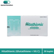 PROMO TERBATAS HITATHIONIC BOX 30 KAPLET GLUTATHIONE 500MG + VITAMIN C