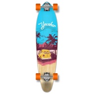 Yocaher Longboard Skateboard Kicktail Cruiser Complete or Deck 40" x 10" w/Premium Black Grip Tape, 