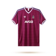 1986 West Ham Away Vintage Jersey S-XXL Short Sleeve Quick Dry Adult Sports Football Shirt AAA