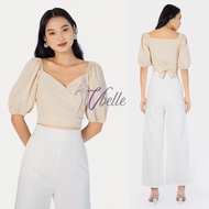 Elias wrap tie-sash top