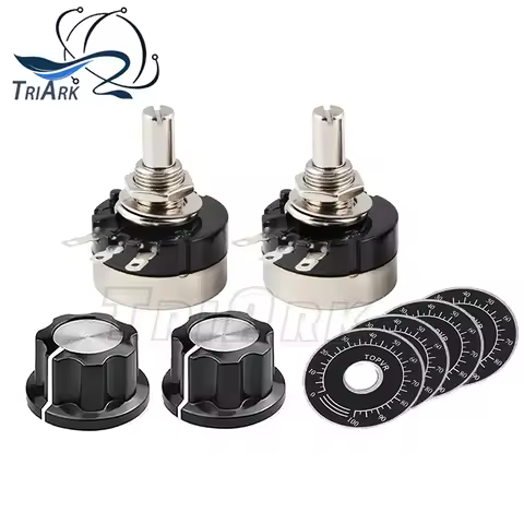 RV24YN20S 1Set(3PCS) Carbon Film Potentiometer 1K 2K 5K 10K 20K 50K 100K 1M Ohm Single Rotary Taper 