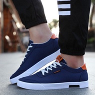 Blue Casual Canvas Men's Shoes