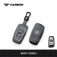V-Carbon Grey ABS Key Cover Casing Kunci bmw F Series F01 / F10 / F30