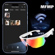 AI Smart Glasses Photochromic 800W Camera Video Recording Outdoor Sports