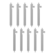 Pack of 10 Quick Release Spring Bars, Stainless Steel Watch Pins Replacement Strap Connecting Pins C