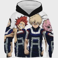 My HERO Academia hoodies เด็กผู้ชายเด็กผู้หญิง, อนิเมะ Boku NO Himiko Toga 4-13Y เด็ก