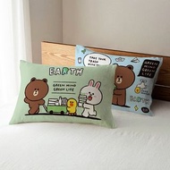 預訂~ Line Friends - Loves Our Planet系列 ( Brown / Cony ) 中型枕頭 / 枕頭 / Line Friends家品