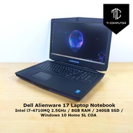 Dell Alienware 17 Intel i7-4710MQ 2.5GHz 8GB RAM 240GB SSD Laptop Refurbished Notebook