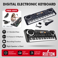 RIXTON 61 Keys Digital Piano Electronic Keyboard For Kids Electronic Piano Organ with Microphone(61 