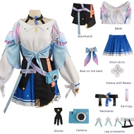 อะนิเมะ Honkai Star Rail March 7th ชุดคอสเพลย์ผู้หญิงเทพธิดา Trailblazer Stelle ชุดคอสเพลย์ญี่ปุ่นร้