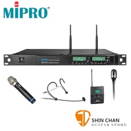 MIPRO ACT-323 UHF類比雙頻道接收機 搭配發射器&amp;手持式無線麥克風/頭戴式耳掛/領夾式(擇二)