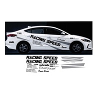 4-SEATER CAR DECAL, CLEAR DECAL PRINTED STICKER FOR ALL 4-SEATER, 5-SEATER CARS, BRIGHT COLOR CARS