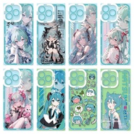 Cartoon Hatsune Miku Phone Case For Samsung Galaxy A53 A36 A26 A15 A12 A13 A73 A33 A52 A22 5G Soft C