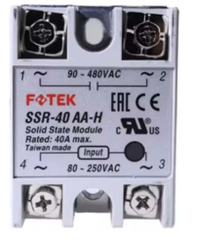 1 PCS NEW Fotek Soild State Relay SSR-40AA-H Rated current 40A