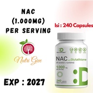 Deal Supplement NAC with Glutathione 1,000mg - 240 Capsules Non-GMO Original
