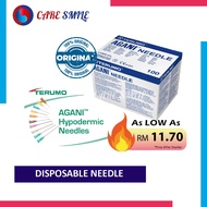 TERUMO Needle Sterile (AGANI) 100's Syringe Jarum Picagari - 21G / 23G / 25G / 27G / 30G / 18G / 22G