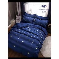 【Malaysia Ready Stock】☜✿"PROYU" 100% cotton Cadar 7 in 1 High Quality Fitted Bedsheet With Comforter (Queen/King)