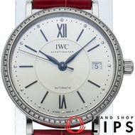 國際萬國錶(IWC)柏濤菲諾自動機械錶，37 鑽錶圈，中型自動機械錶 IW458109，附保固卡，不鏽鋼/皮革錶帶，男士腕錶，銀色拋光，成色極佳 [二手]