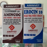 Cầu trùng ký sinh trùng đường máu AMINCOC-ENRO 10% dùng cho gà heo ngan...