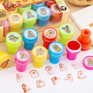 rantai basikal teacher stamp Cap capybara kartun, anjing laut ganjaran pelajar, anjing laut babi gui