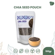 Chia seed original 100gr organic black chia seed chia seeds original chiaseed basil chia sead