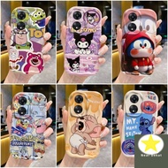 AKYcuteSimple Casing Creamy Texture Casing OPPO A78 A58 A94 A79 A76 A96 A74 A95 4G 5G Cartoon Anime 