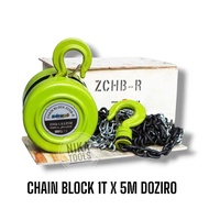 Chain Block R 1 Ton x 5 Meter Round Doziro Hoist Pulley