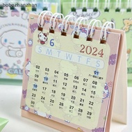 bobozhanzhan Kawaii Sanrio Anime Cinnamoroll Kuromi Hello Kitty Pochacco 2424 Year Cartoon Calendar Small Desk Calendar Desktop Decoration Boutique