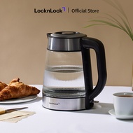 Ấm đun siêu tốc Locknlock Glass electric kettle EJK256BLK 220-240V 50-60Hz 1850-2200W 1.8L- Màu đen