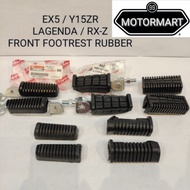 FOOTREST SET/RUBBER YAMAHA Y15ZR FZ150 V1 V2 DEPAN SET ORIGINAL PNPD RXZ EX5 LAGENDA PNP MOTORCYCLE