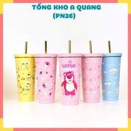 LOTSO BEAR BOTTLE 750ML Thermal Cup 750ML Cartoon Pattern Free 3 accessories. Thermal cup-MA: COCGUN