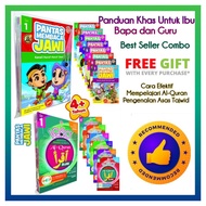 Pantas Membaca Jawi 1-8 + Pantas Membaca Al-quran Iqra Bijak  1 6 | Iqra Lengkap | Buku Jawi