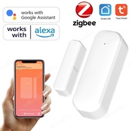 Tuya ZigBee WiFi Door Window Sensor Detector Home Security Protection Alarm System Smart Life Control Works with Alexa Google