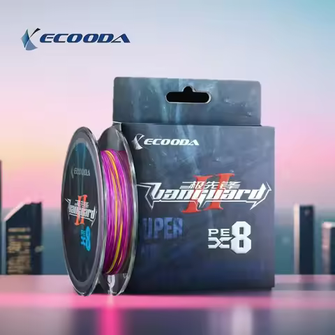 1pc ECOODA VANGUARD II Fishing PE Line MultiColor Braided Line 8 Strands 150m 200m 300m