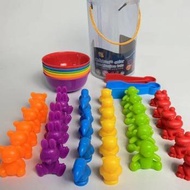 Preschoolers Fine Montessori Toys Sensory Bin Toys Toys Dinosaur Montessori Rainbows Learning Skills
