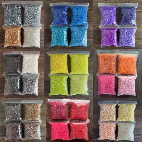 4 Bag 2000pcs 5mm Fuse Beads for DIY Handmade Jewelry Making Supplies - Melting Beads Pixel Puzzle B