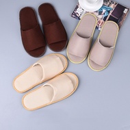 1Pair House Slippers Hotel Travel Spa Disposable Slippers Home Guest Thicken Slipper Non-Slip