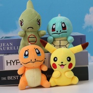 Loket kecil Pokemon, rantai kunci Pokemon, hiasan beg galas, mainan mewah comel untuk kanak-kanak, h
