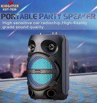 KINGSTER 7829 SUPER BASS PORTABLE WIRELESS BLUETOOTH SPEAKER WITH FREE MICROPHONE