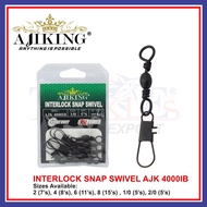 Ajiking Interlock Snap Swivel AJK 4000IB Fishing Swivel Pancing Snap